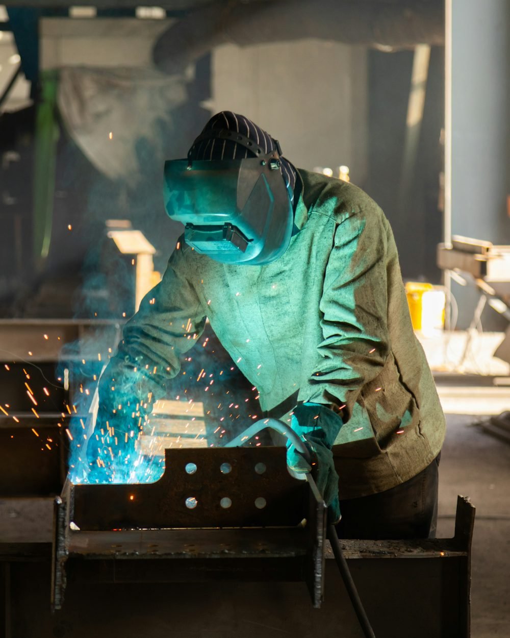 Aluminium profiles being assembled in the Slim N Fold workshop
